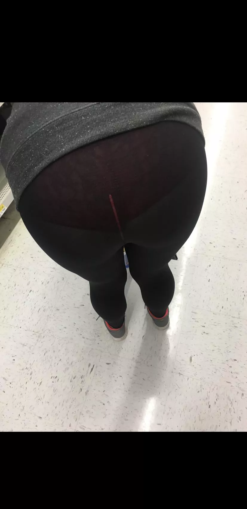 She bends down in front of you at the store. What are you gonna do?