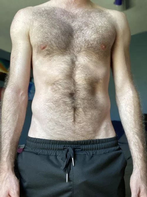 Starting to notice some changes after working out so much 😁