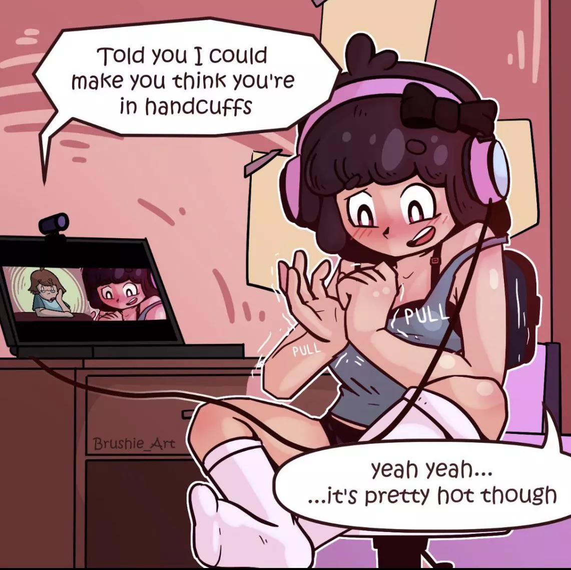 This reminds me of you, u/yoursluttobe … hot right? [@Brushie_Art]