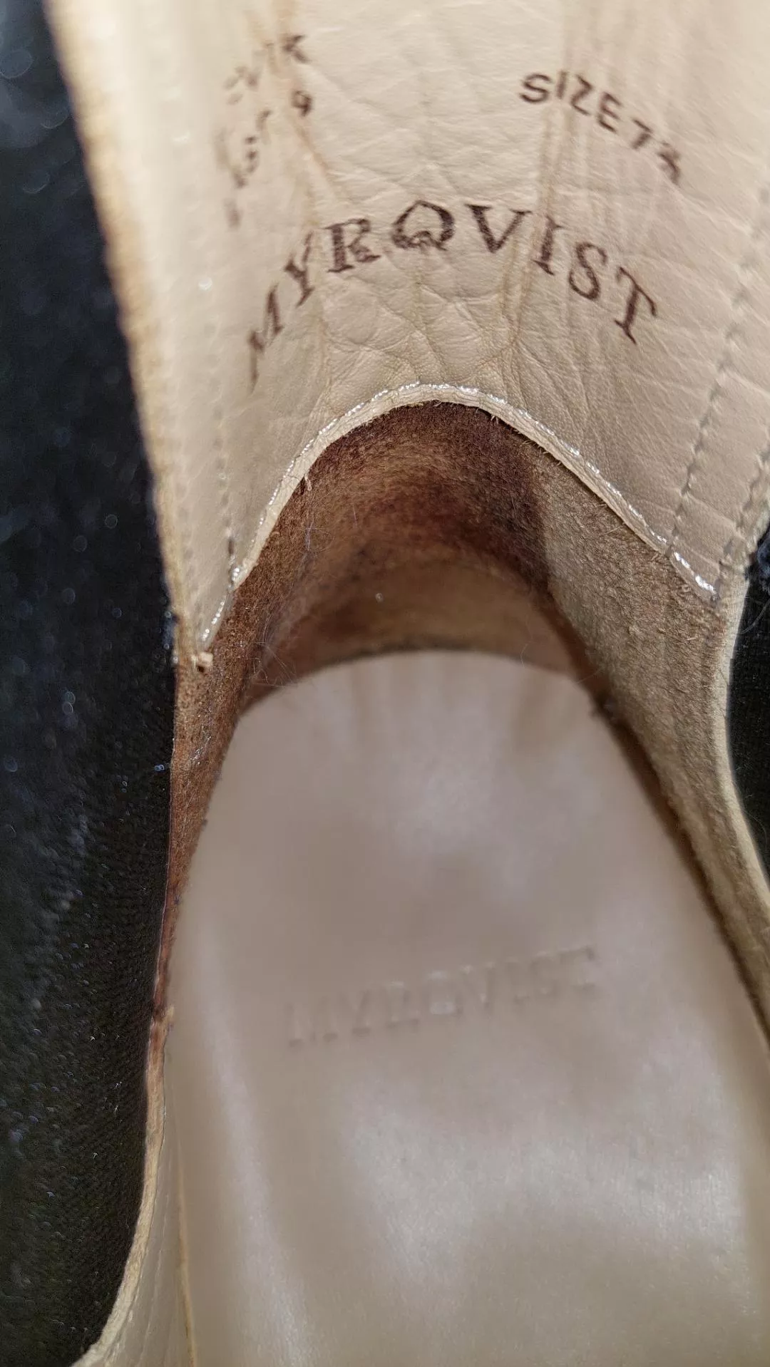 While trying to break in a new pair of boots, i got blood on the inside of the boot due to a blister. Now the suede inside part of the heel is stiff and coarse. Is there anything i can do to fix it or will it soften back up by itself? I'm worried they'
