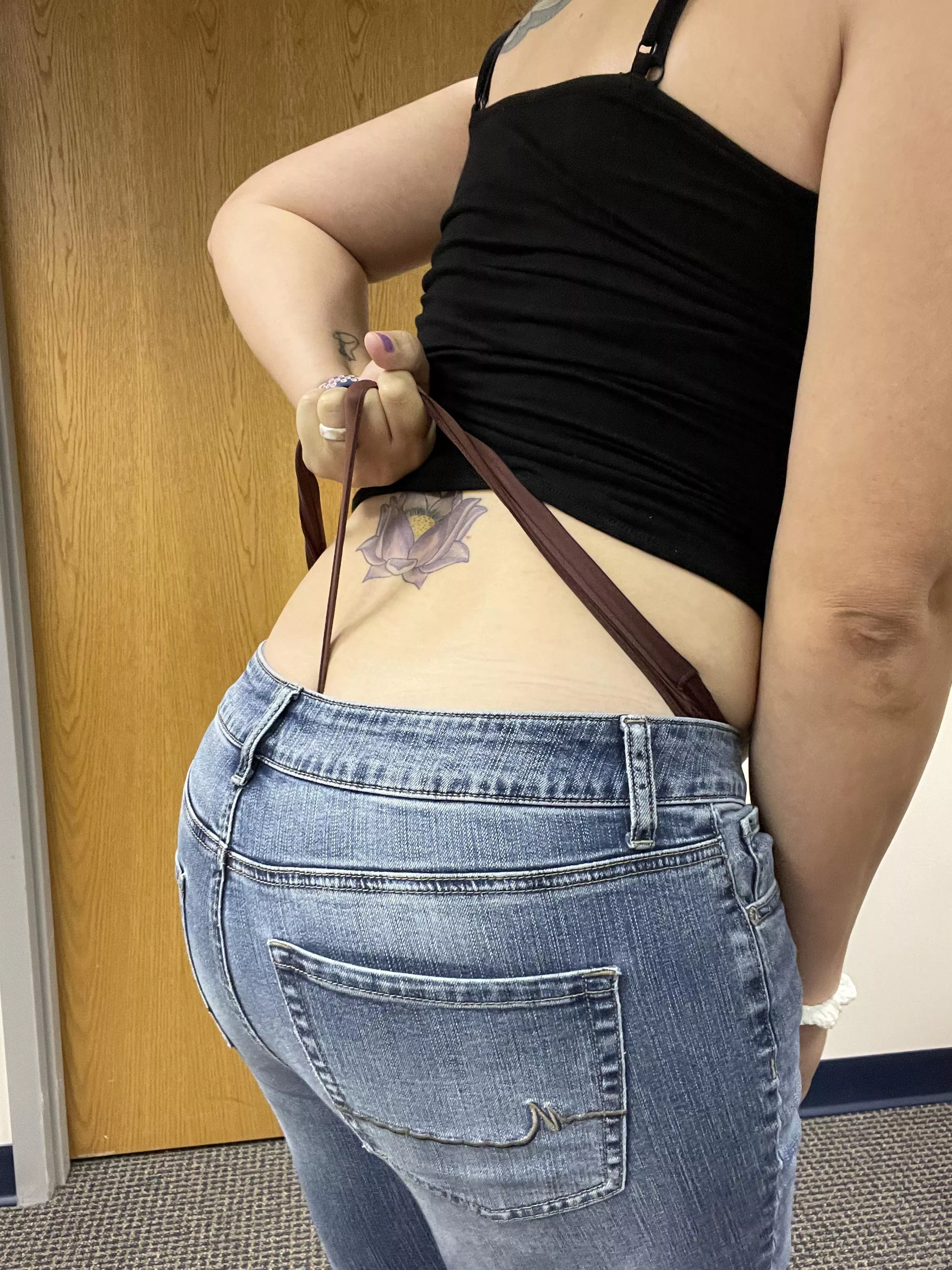 Before work…motivational wedgies 😉