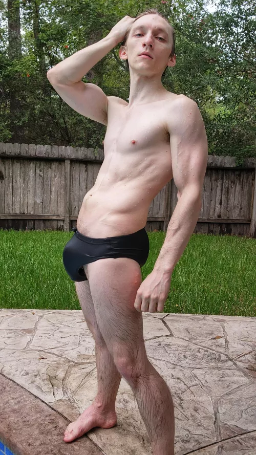 Bulging out of my speedo