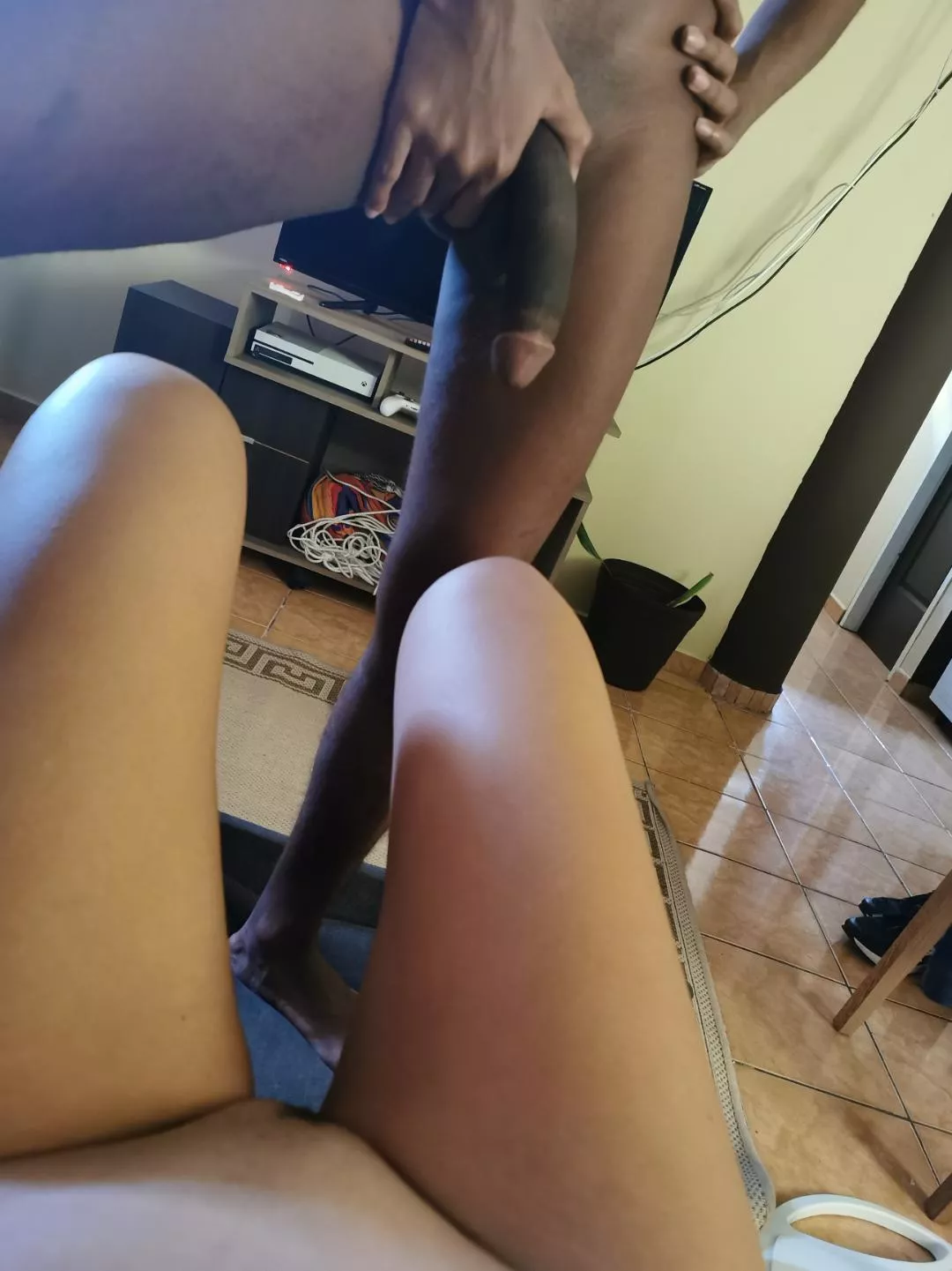 daddy wants to play all day long. who wanna help me w this big dick? [F] [M]