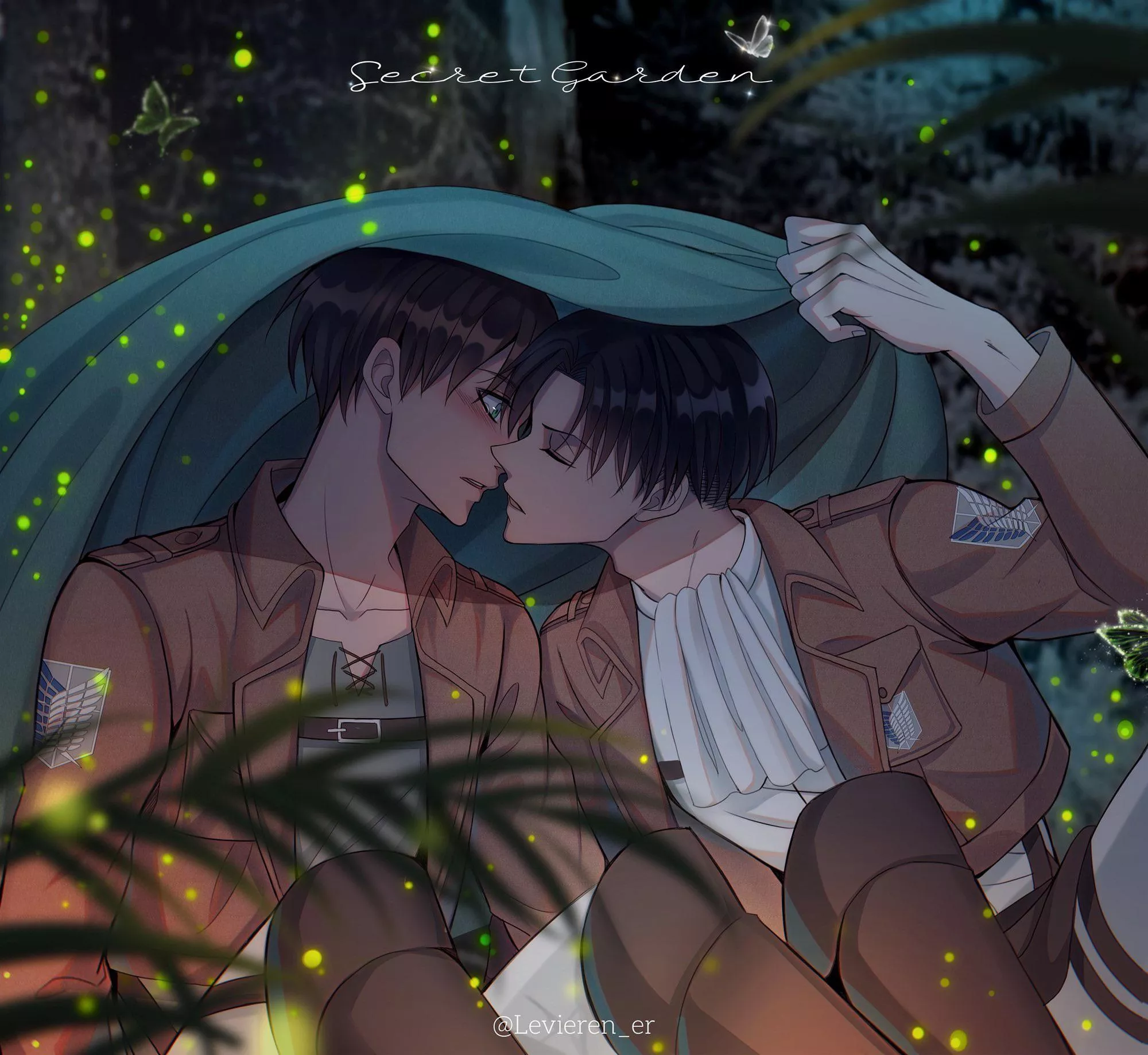 First Kiss 🥹 (By @LeviEren_Er) | Ereri | Attack On Titan