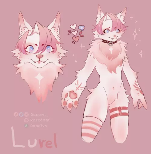 I made a new oc ❤️you can call him Lu 🧸❤️ (art by me)