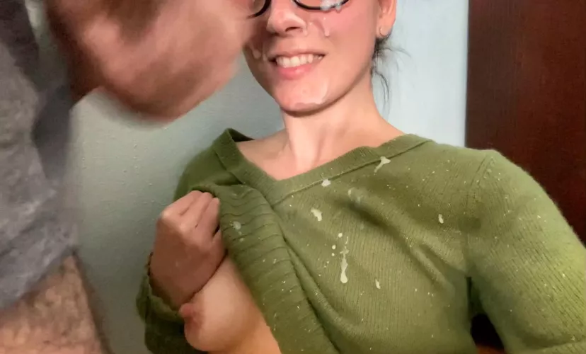 Mid-shot. He was saving up a huge load 💦🤓 (f) OC