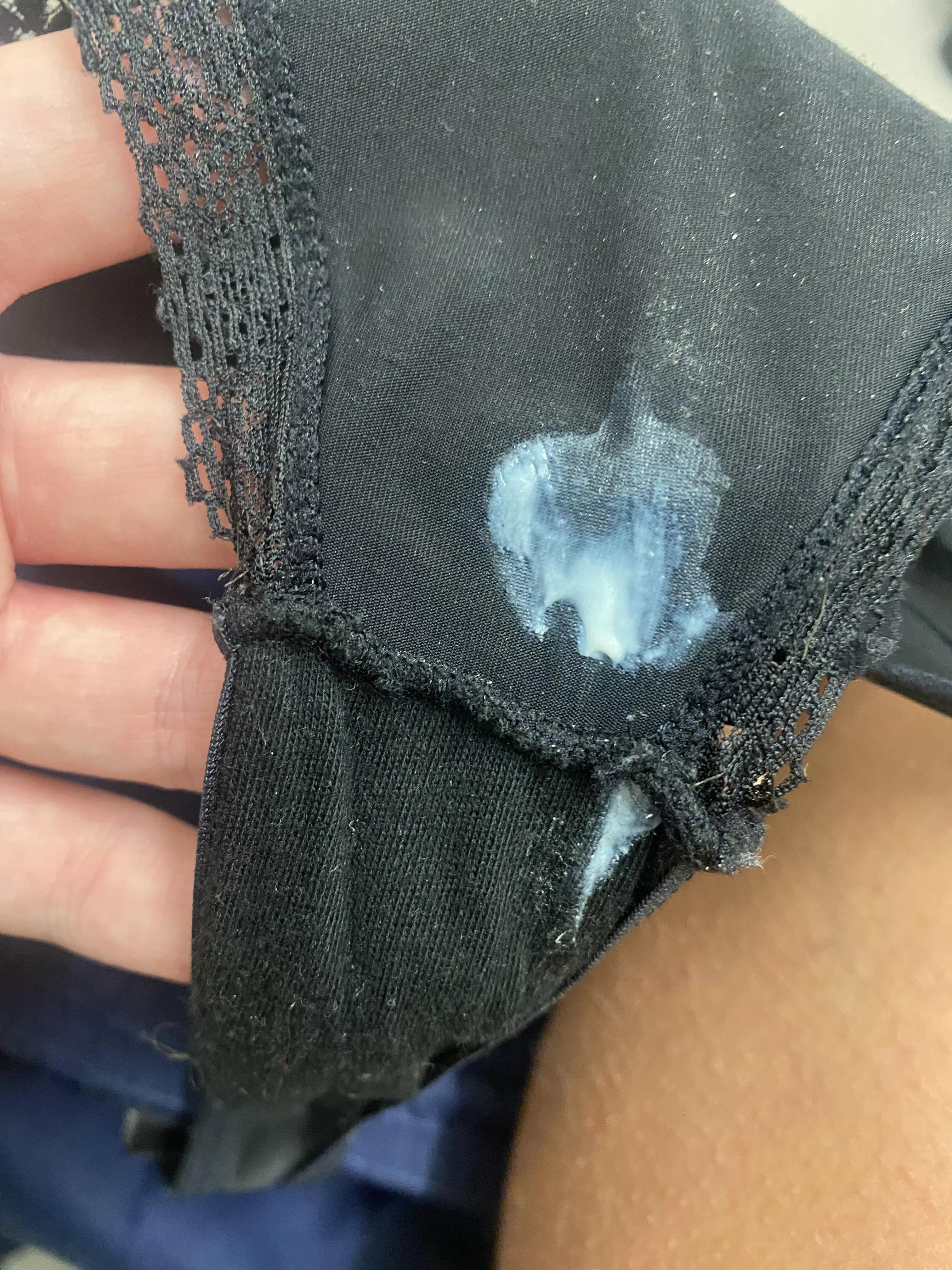 My creamy panties at work 🤭