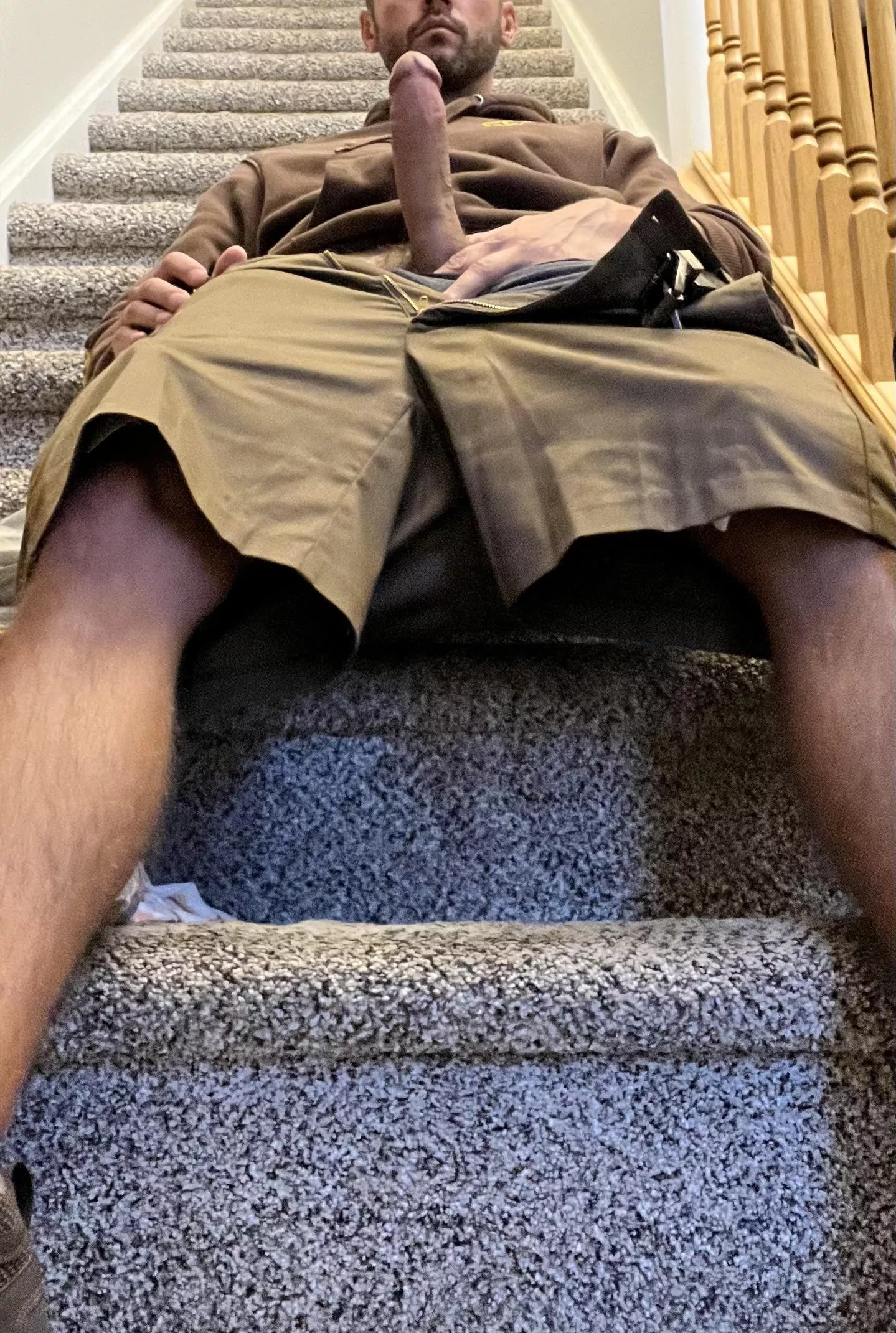 Suck me on the stairs or you want me inside you?