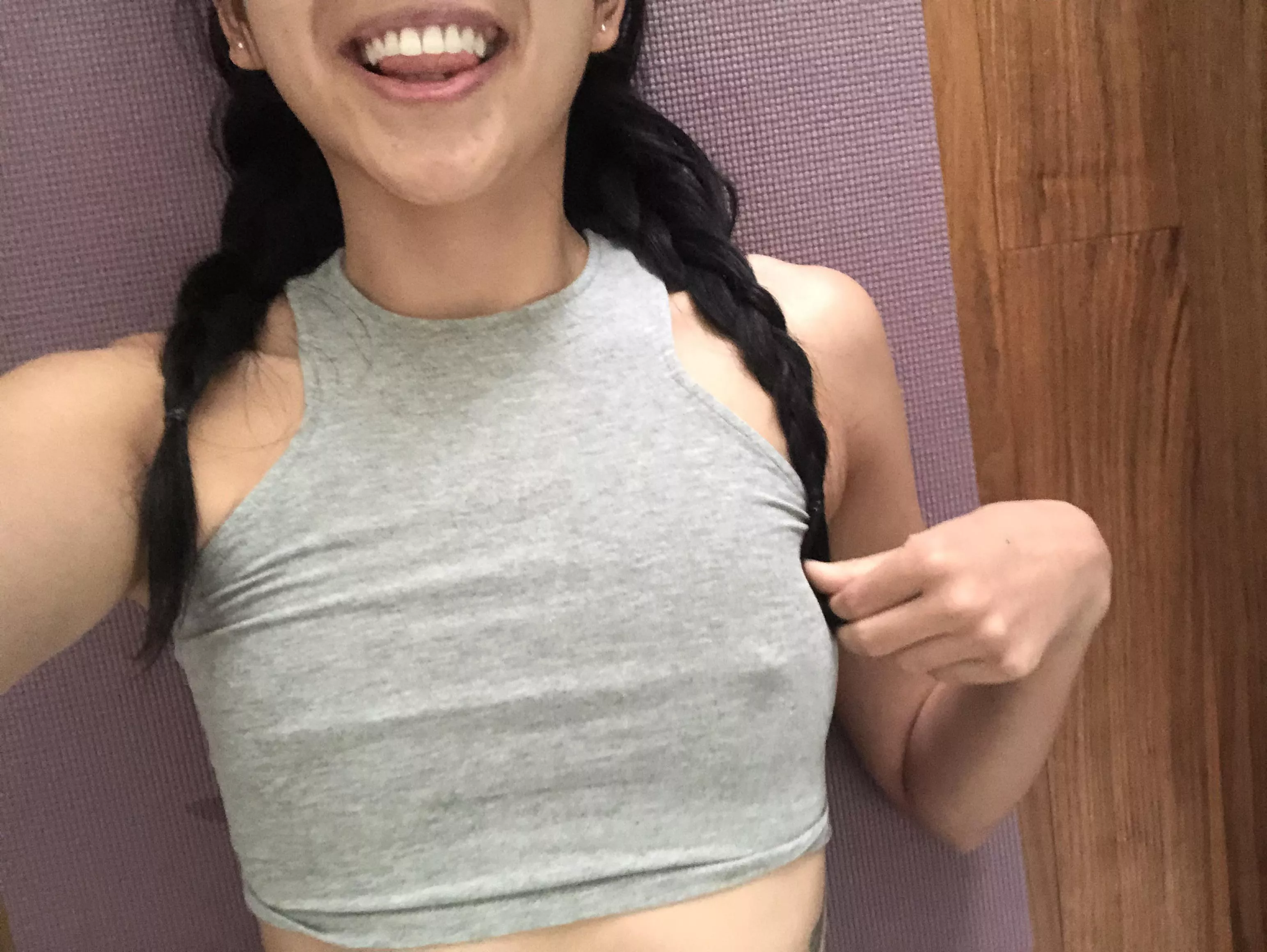 Wanna come stretch with me?? 😜😜🌞🌸🍓