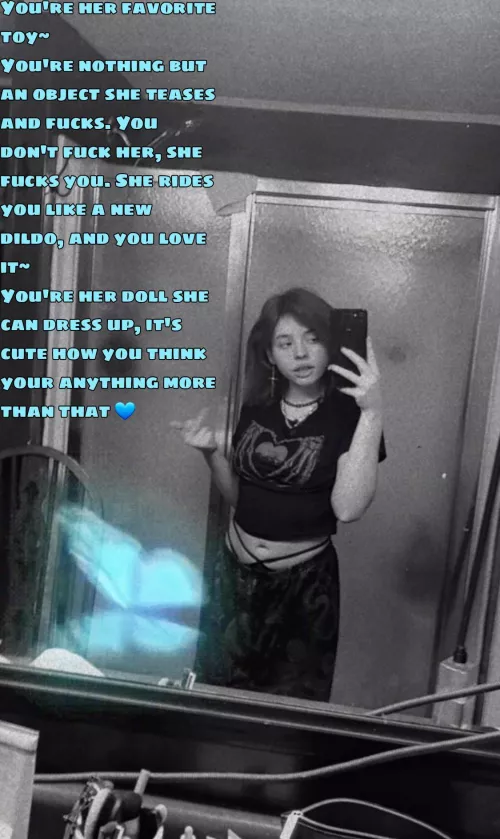 Nothing more than my toy~💕 [Caption Credit: u/oink_pig]