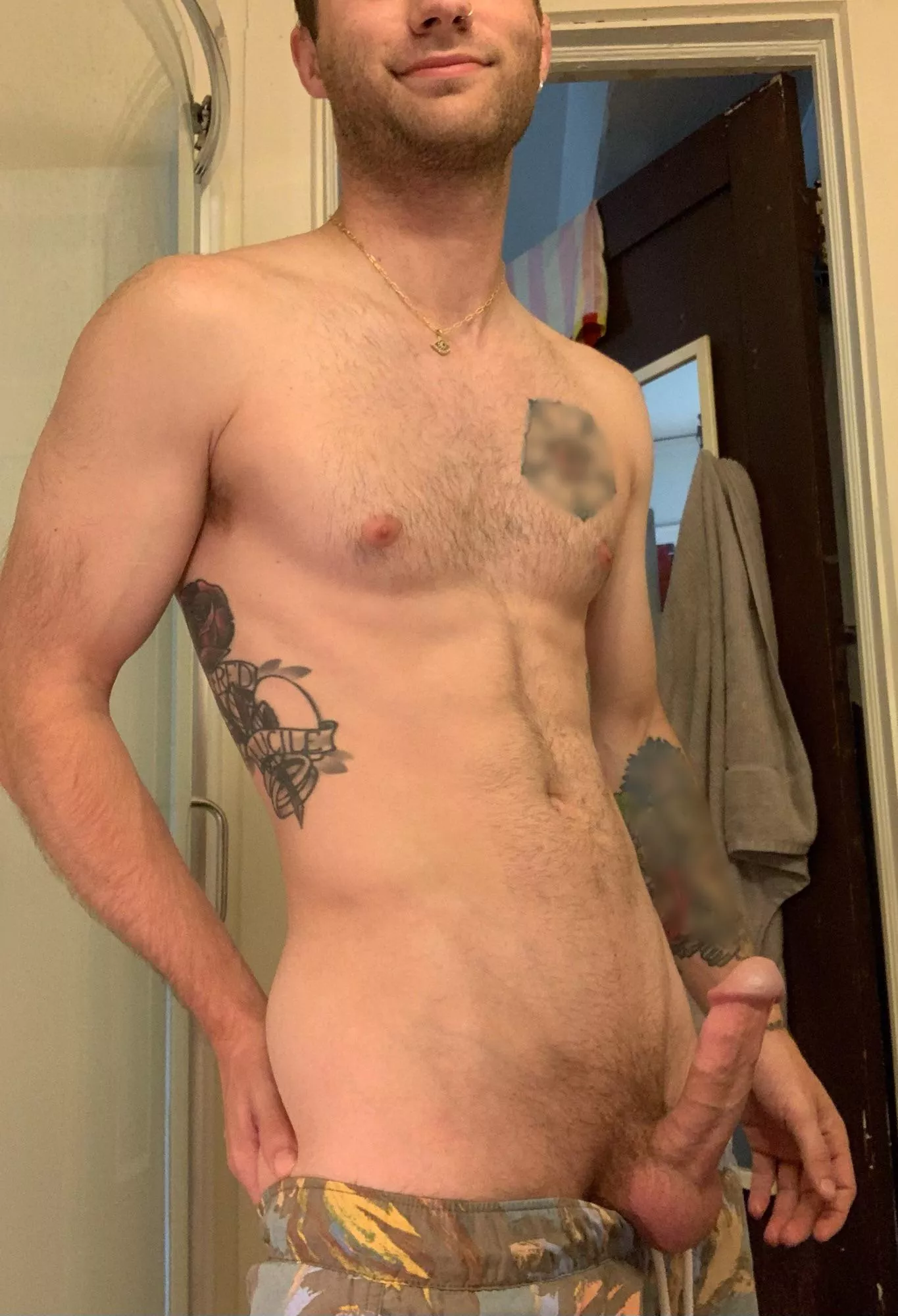 Soft smile & hard cock type of morning