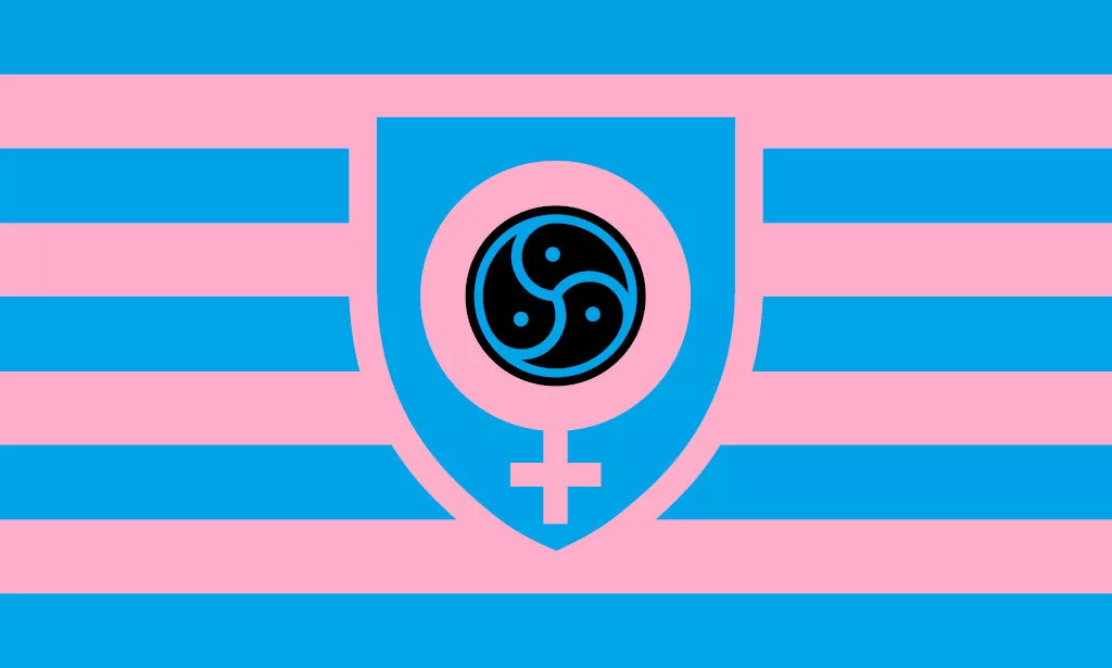 Sorry if this breaks any rules, but I found this flag that's supposed to represent femdom relationships, and I figured some of you might be ingerested.