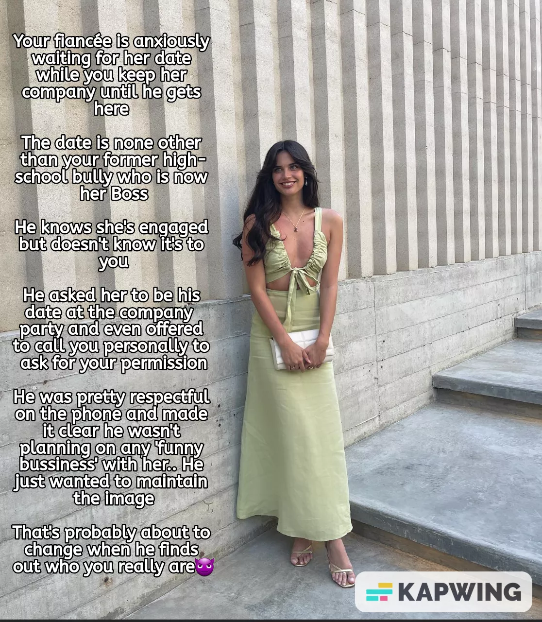 When he learns that it's you, he'll definitely fuck her😈