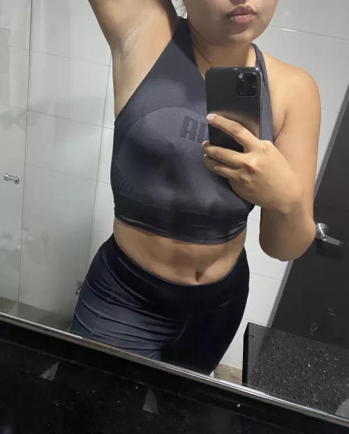 Workout ✅. Would you taste me ?😳✨