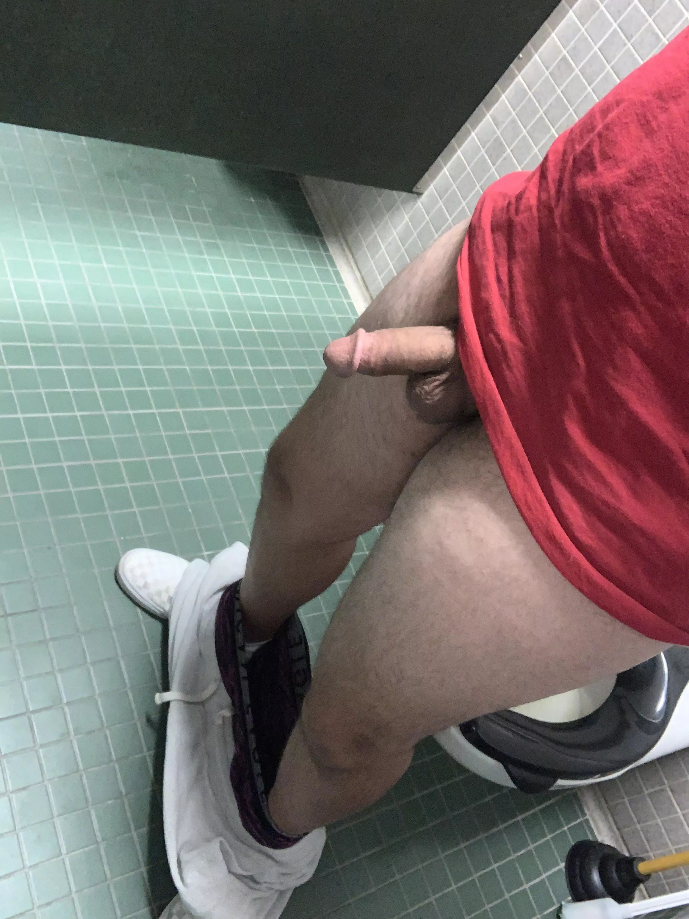 Would you make me hard and blow me in the public bathroom?