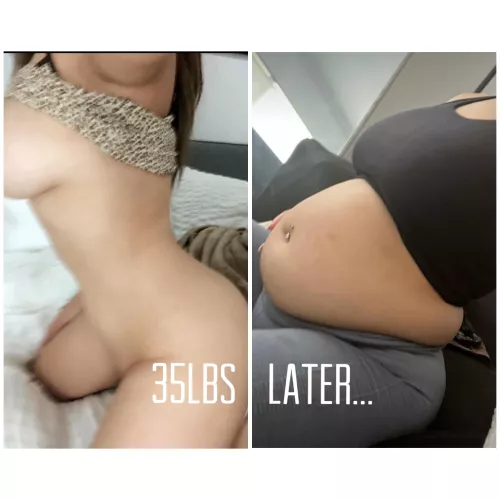 Before and after pandemic belly