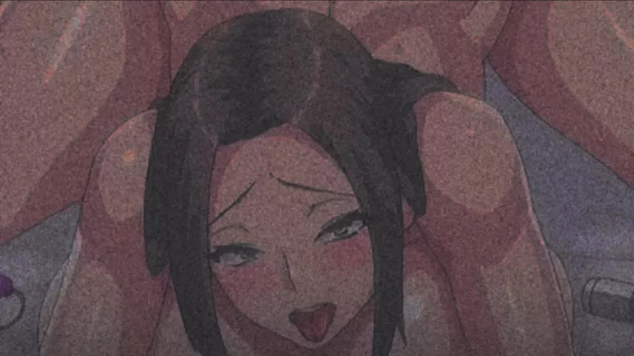 Color, 1girl, long hair, sex position, doggystyle position, tongue out, sex toy