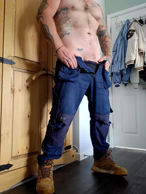 daddy's home , are you going to help him relax ??