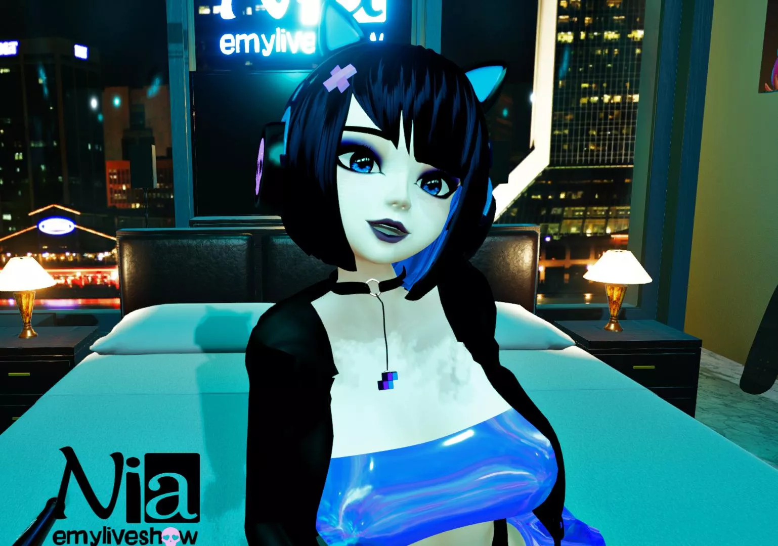 Feeling horny and lonely today. come help your kitty have some fun meow💙 https://m.chaturbate.com/emyliveshow