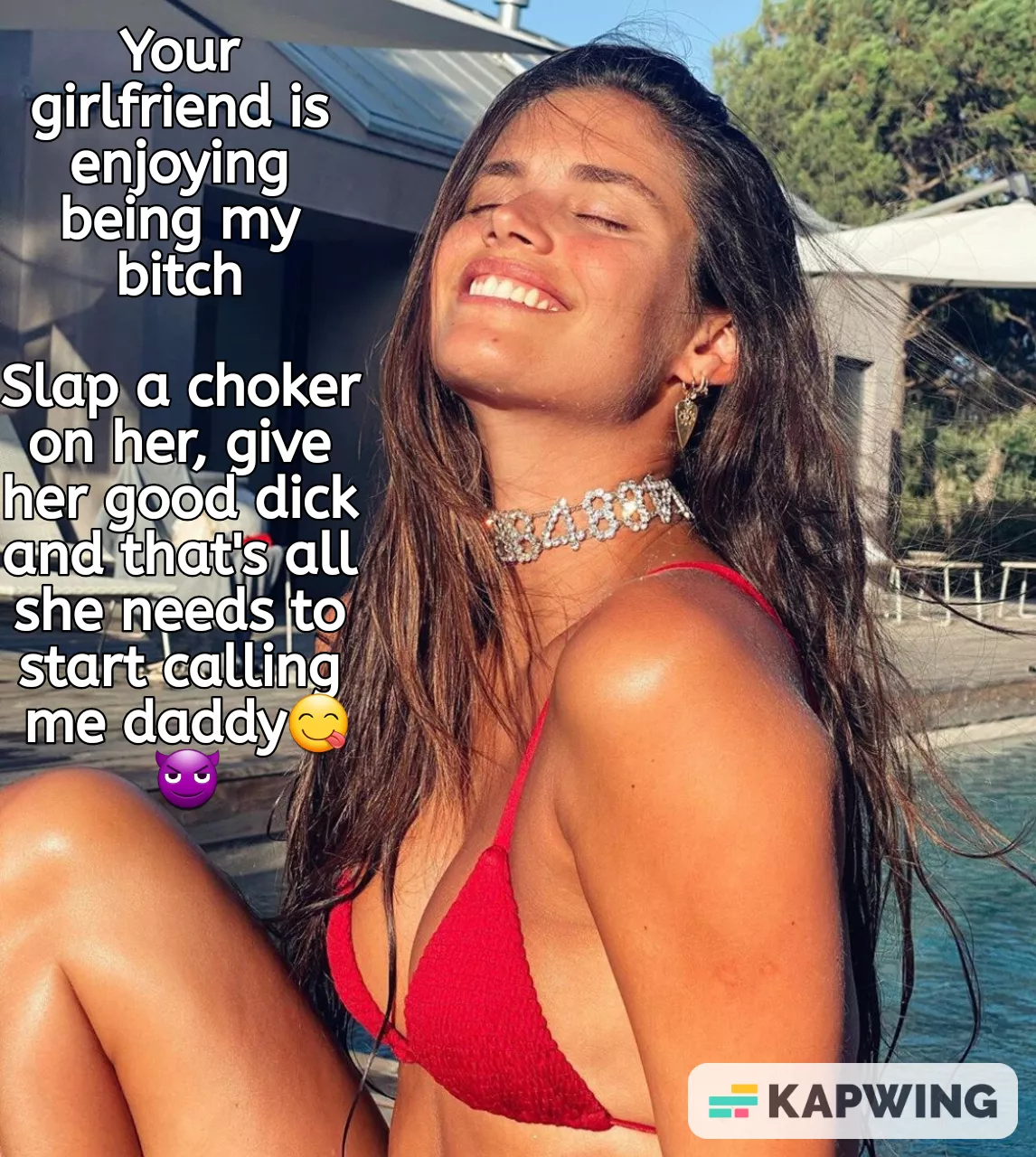 Gf enjoying being your bull's bitch