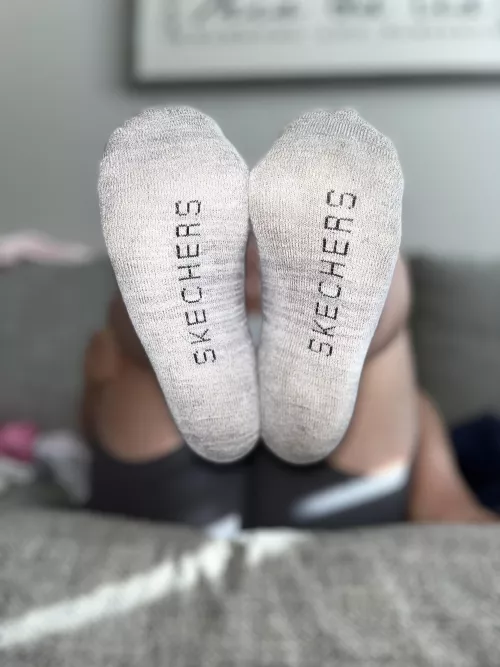 Grey no show socks🥰