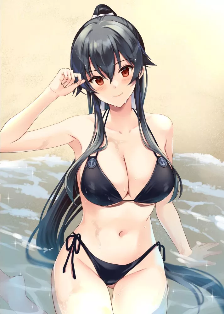 Having fun in the water (@1nonomiya)[Kancolle]