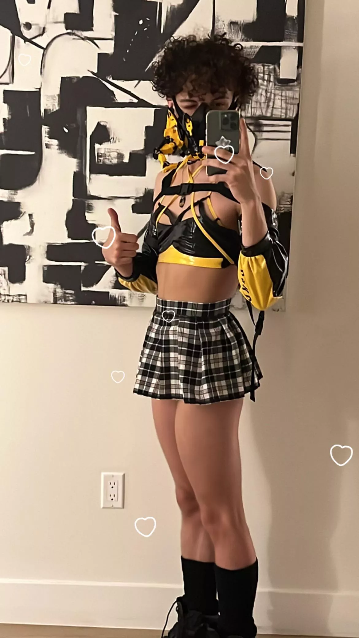 hii fellow femboys !! this was my anime expo fit :3 would u game with me