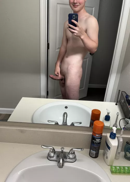 I may not be massive but I still think I have a nice cock.