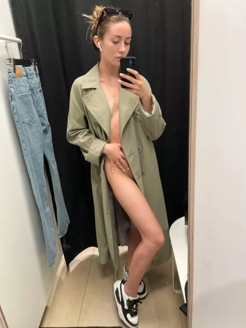 Let's do it in the fitting room?