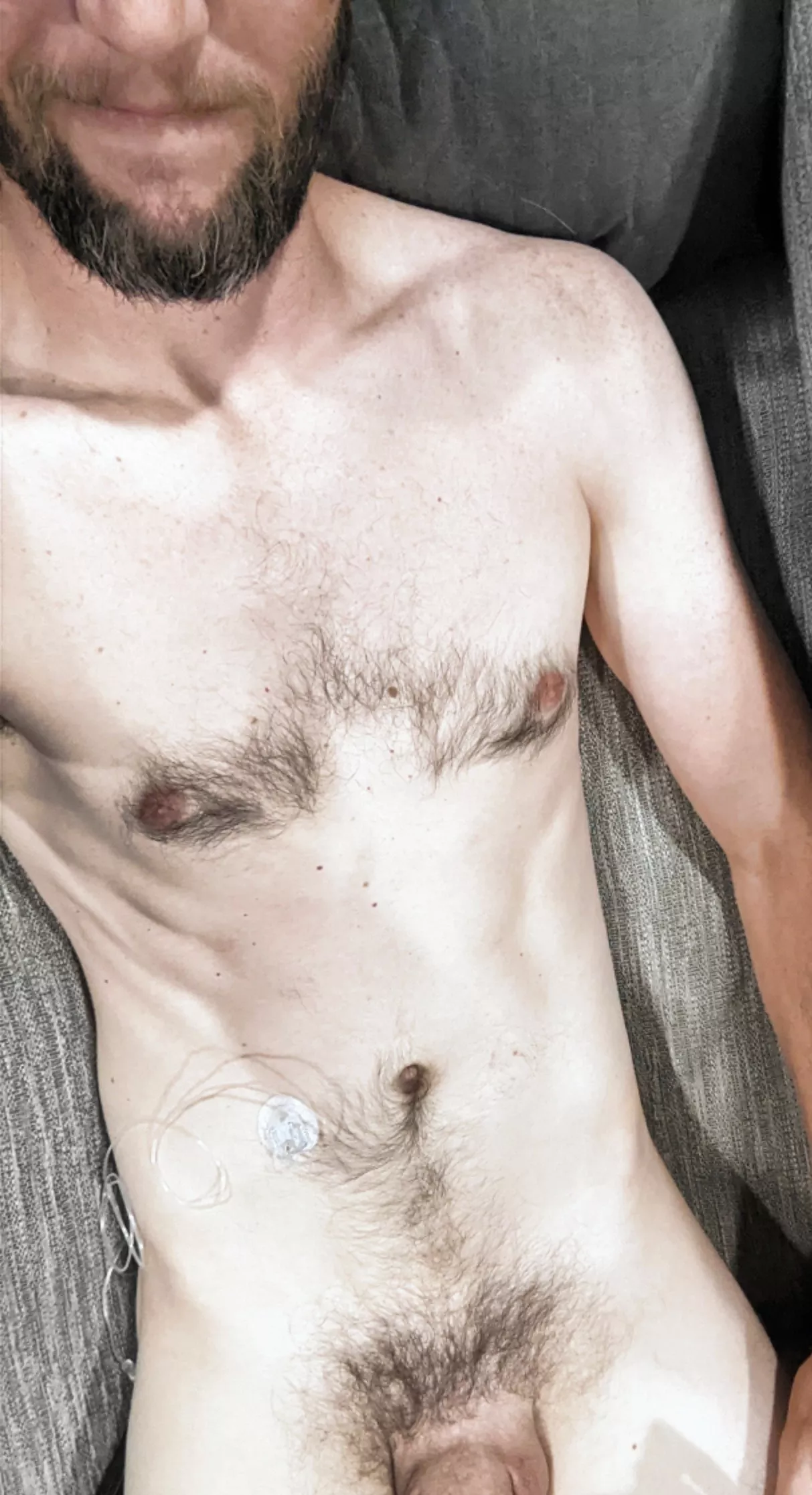 Let's snuggle on the couch before the kids get home