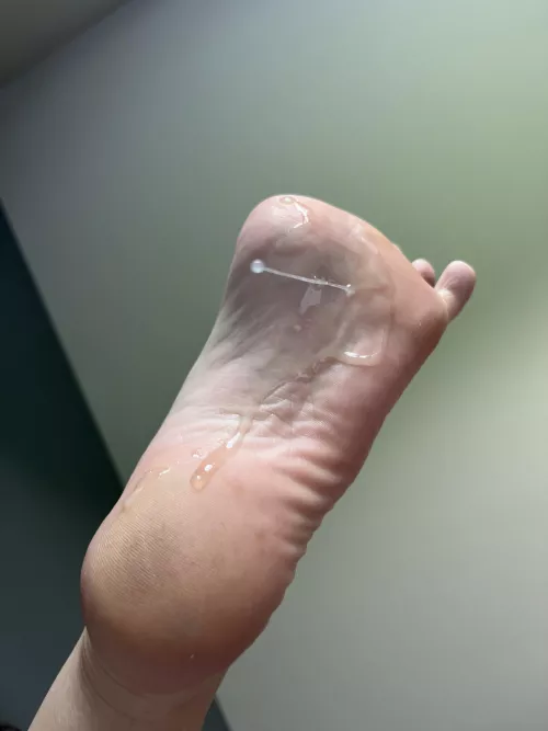 Lick my bulls cum off my foot cucky