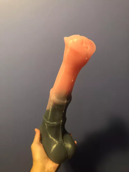 Made my own chance flared, 12” insertable, 15A platinum cure silicone.