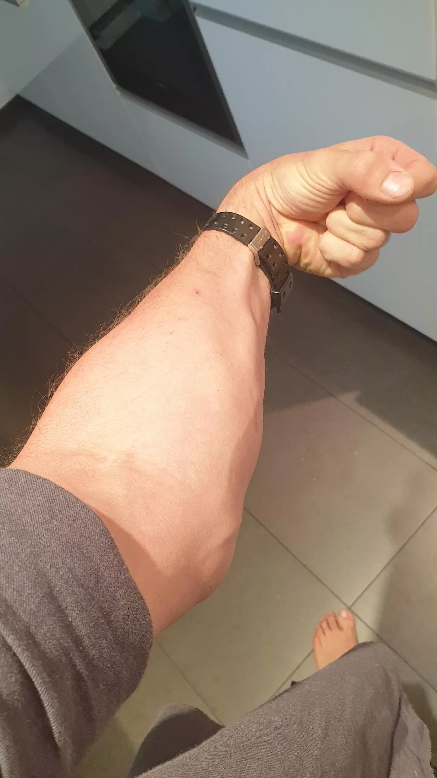 My flexed Forearm