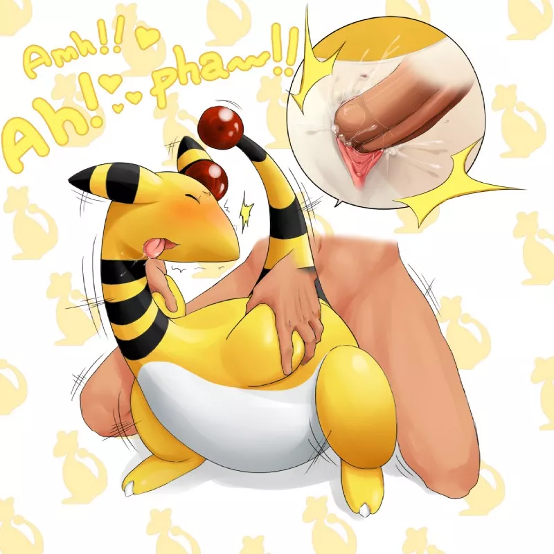 pounding ampharos (shiroisora) [mf]