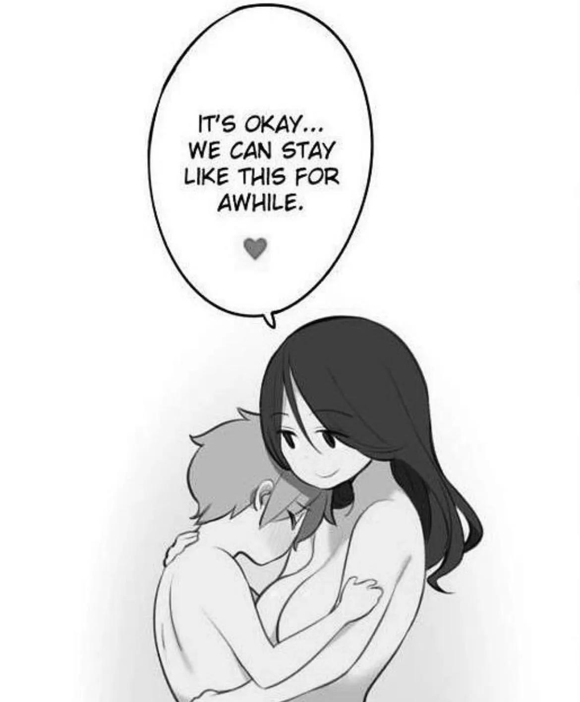 The cuddles are the best part 💖 Stay as long as you need