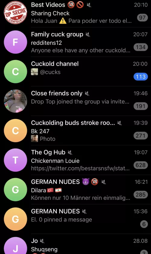 Who Want in this nudes groups? Only today 50€ normaly 75€