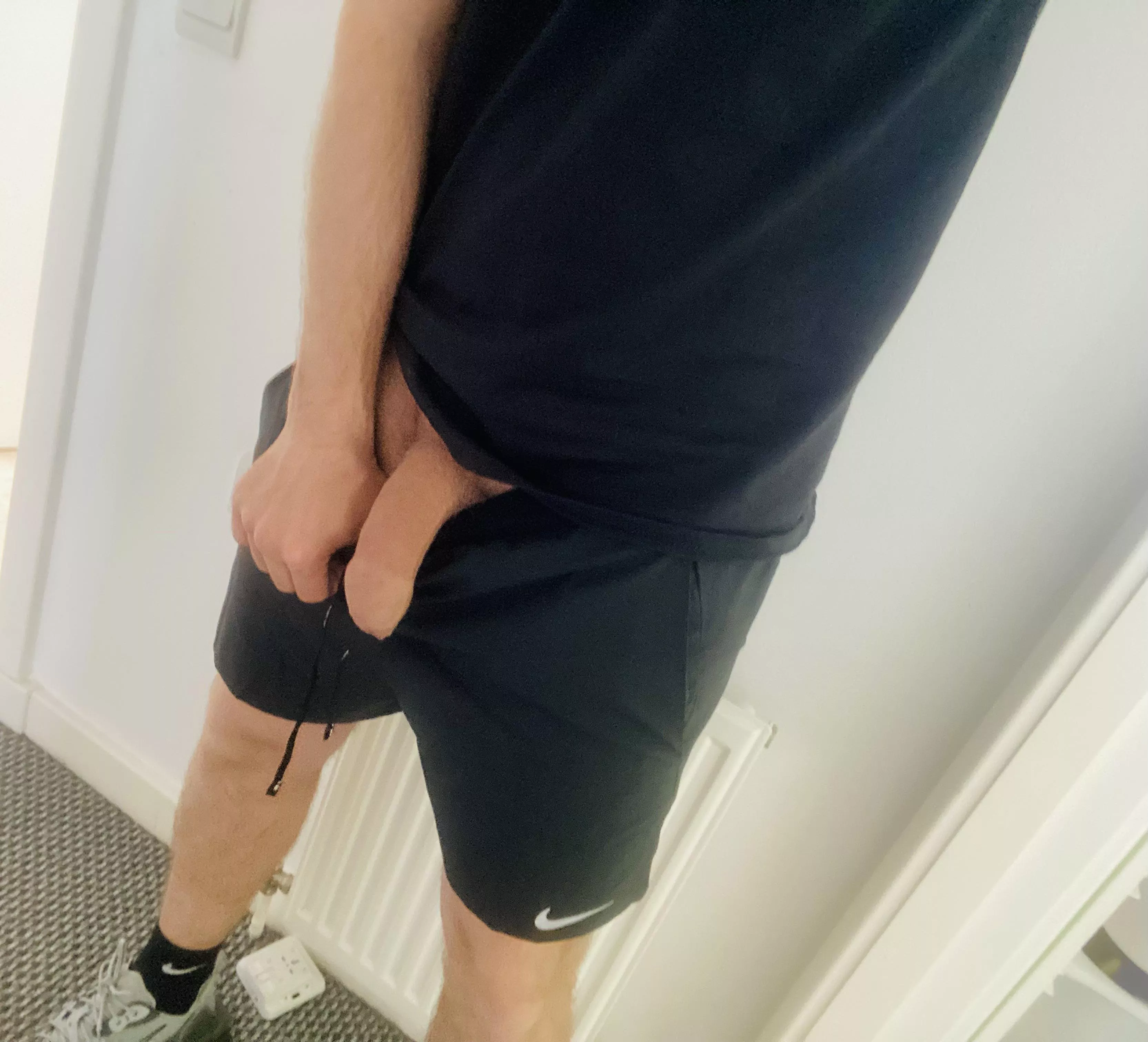 About to go for a run, thought I’d quickly take a cock selfie