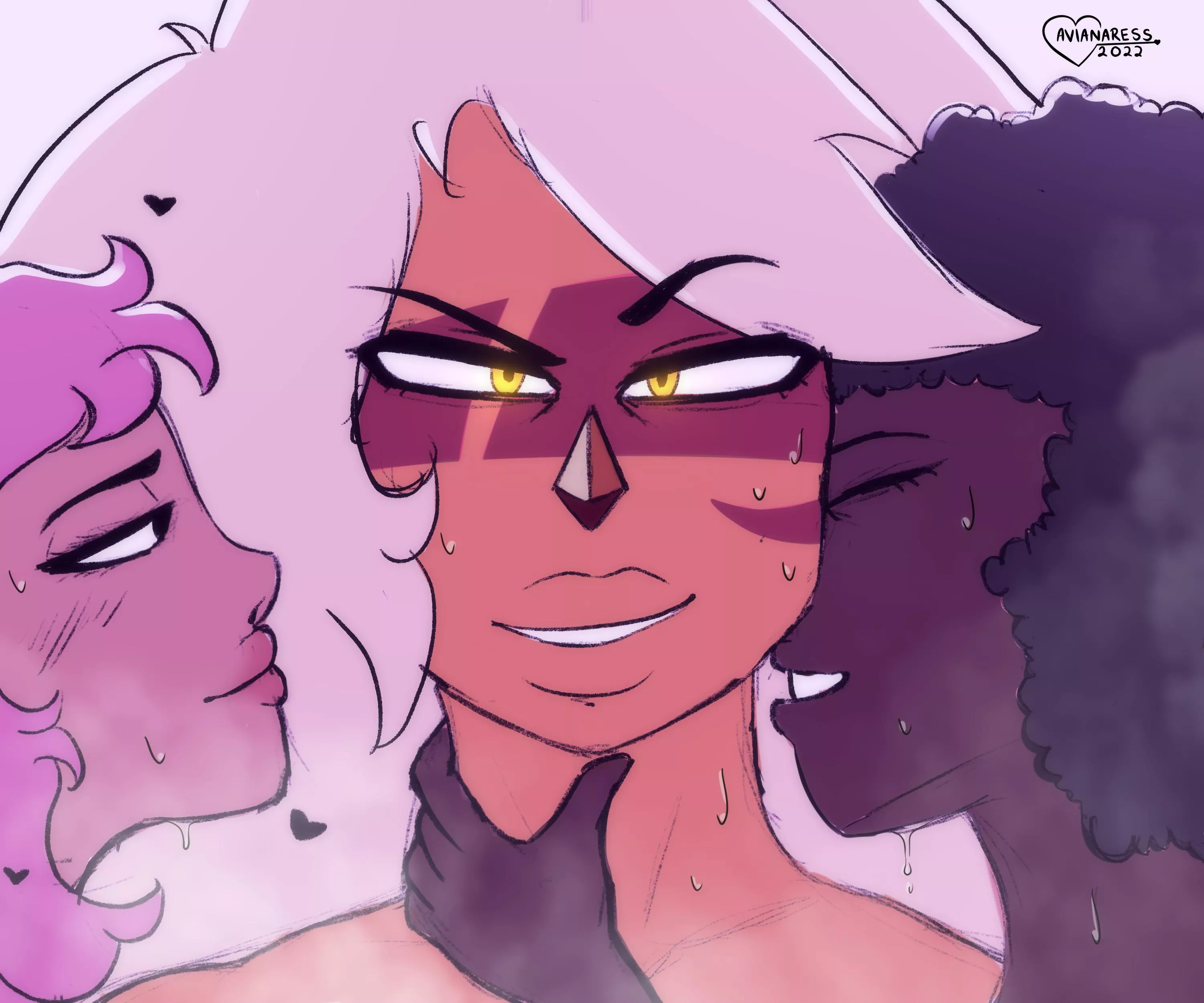 Getting steamy on Jasper’s end (other 2 chars are unknown)