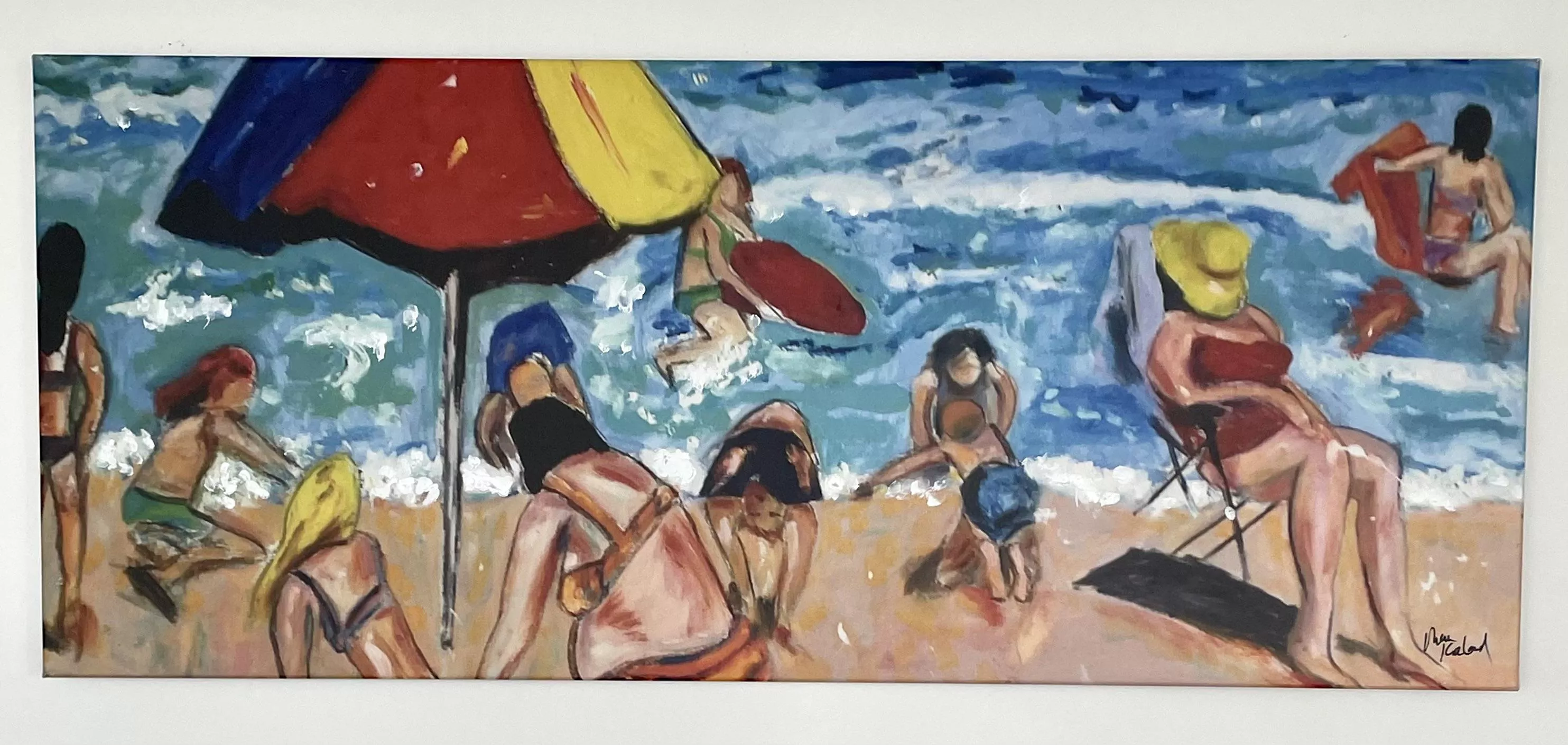 I love to create oil paintings of everyday people having fun at the beach!❤️