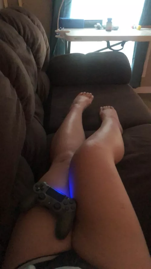 I’ll stop playing my game if you grab them 😘