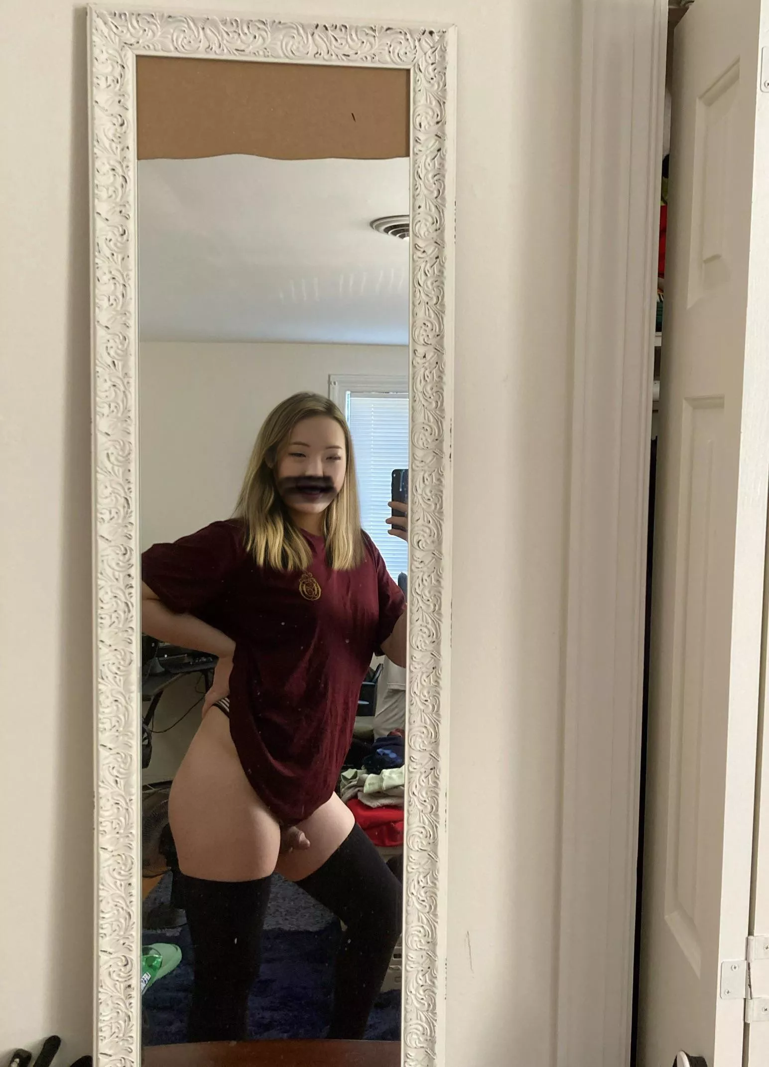 Make the rest of my masculinity leak out of my useless clit