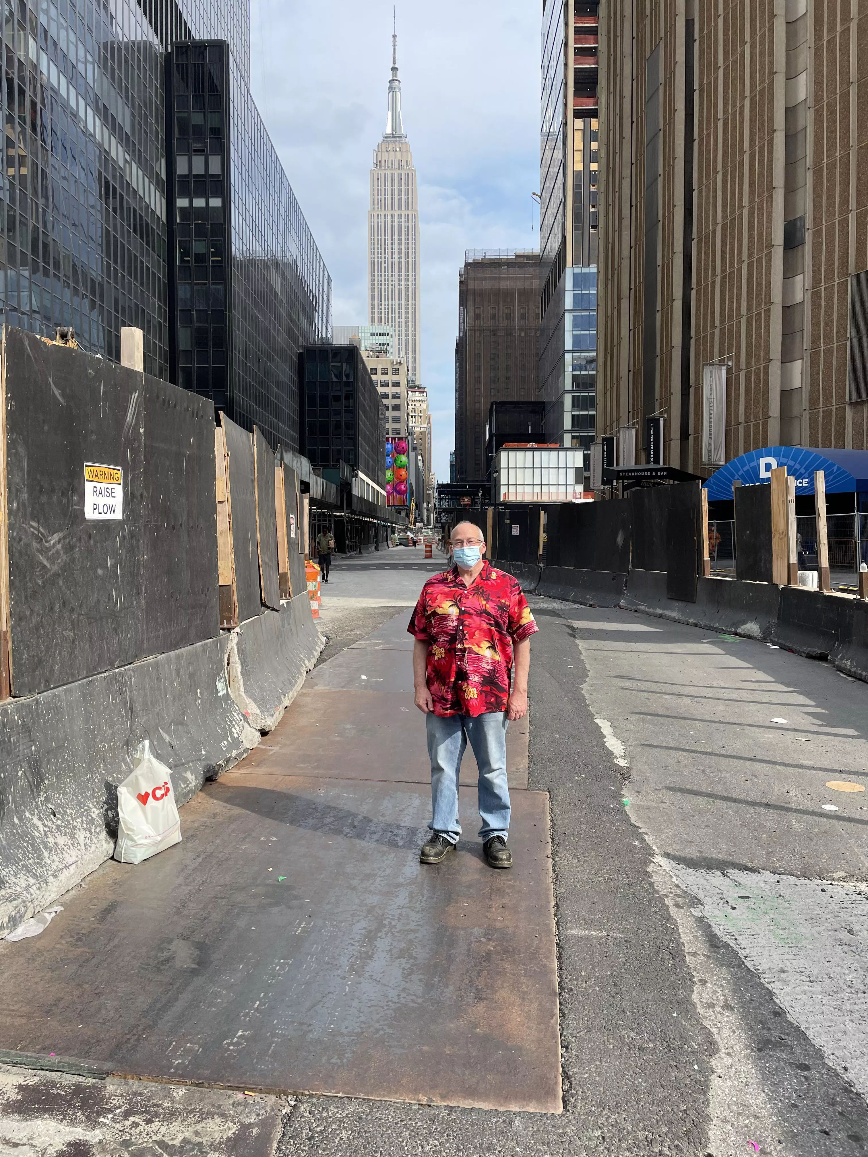 Not actually a tourist. I was walking from Penn Station to the PATH train. I live an hour and a half from the city. I’ve been there many times. Anyway, this was last week. That’s the Empire State Building in the background.