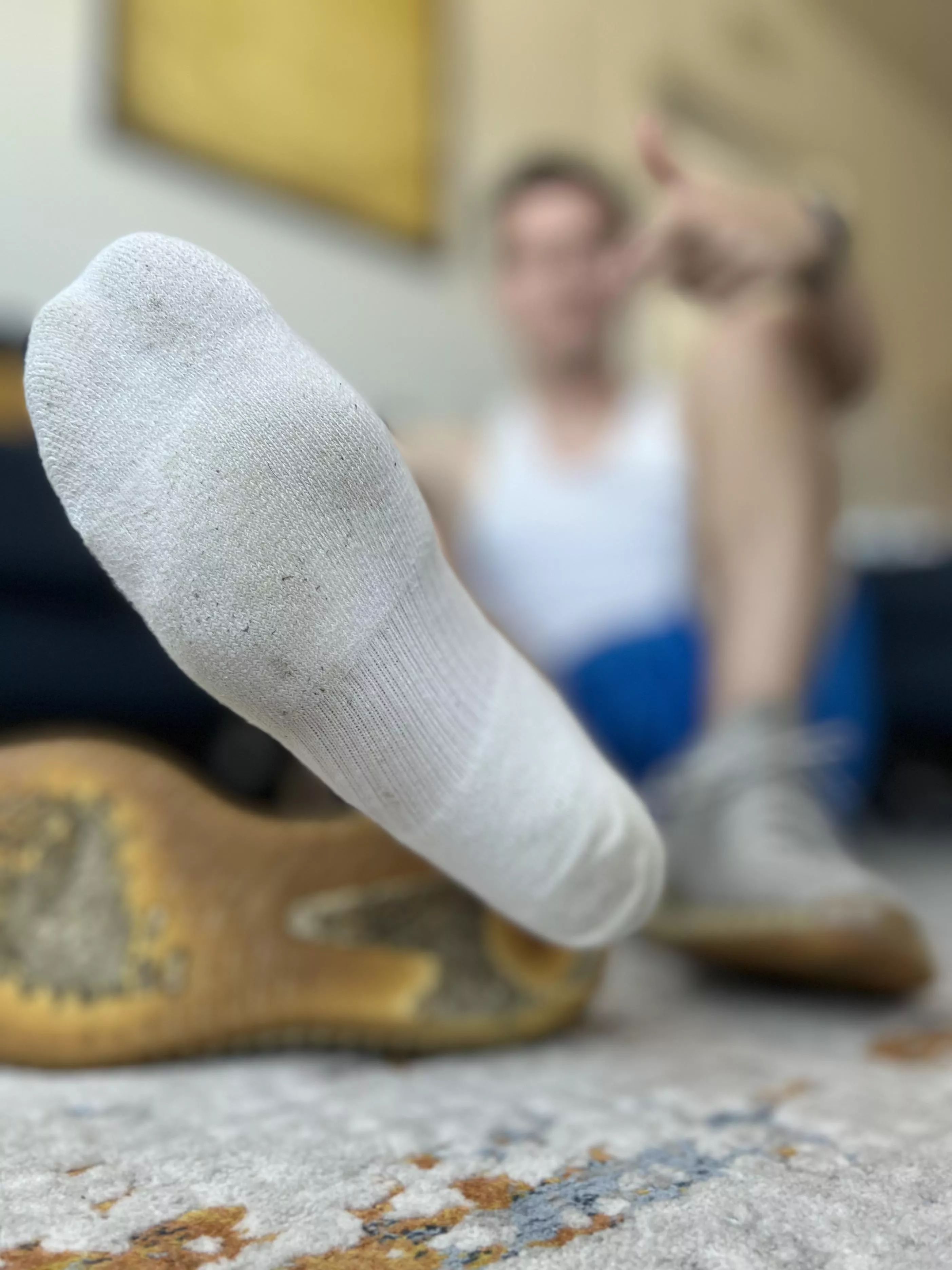 That’s right. I’m gonna make you suck the sweat outta my smelly socks. What’s taking so long? Get to work. 😈