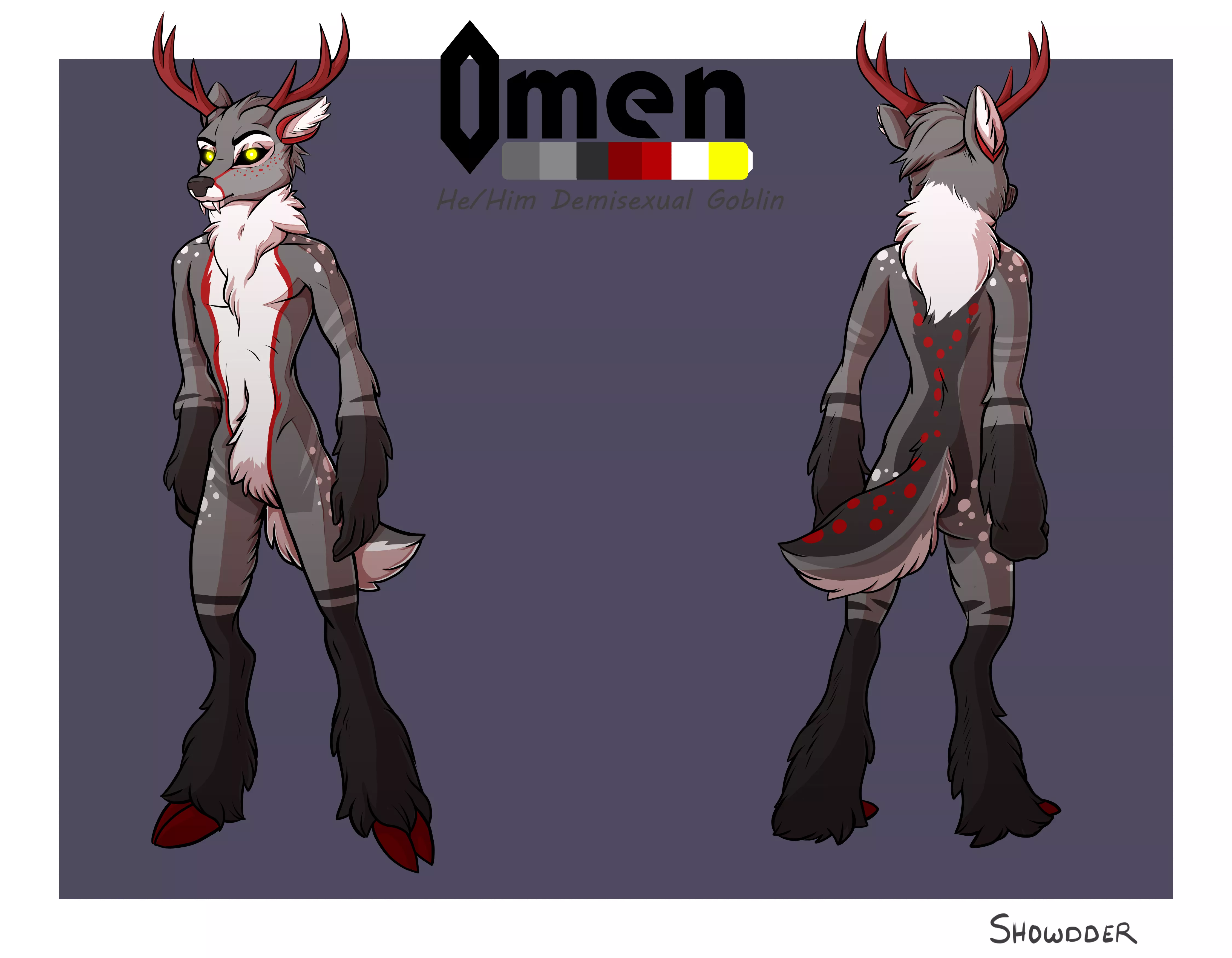 Wanted to make a fursona for my fiance (He's not a furry). The only real request was 