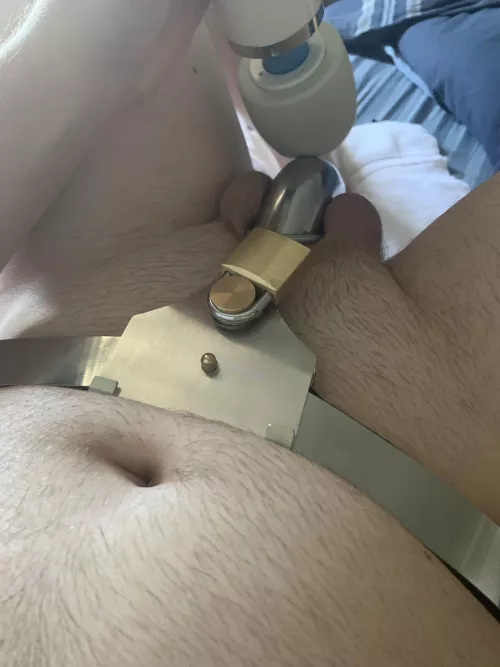 Welp the belt did it’s job. Felt something but not enough to orgasm🔒