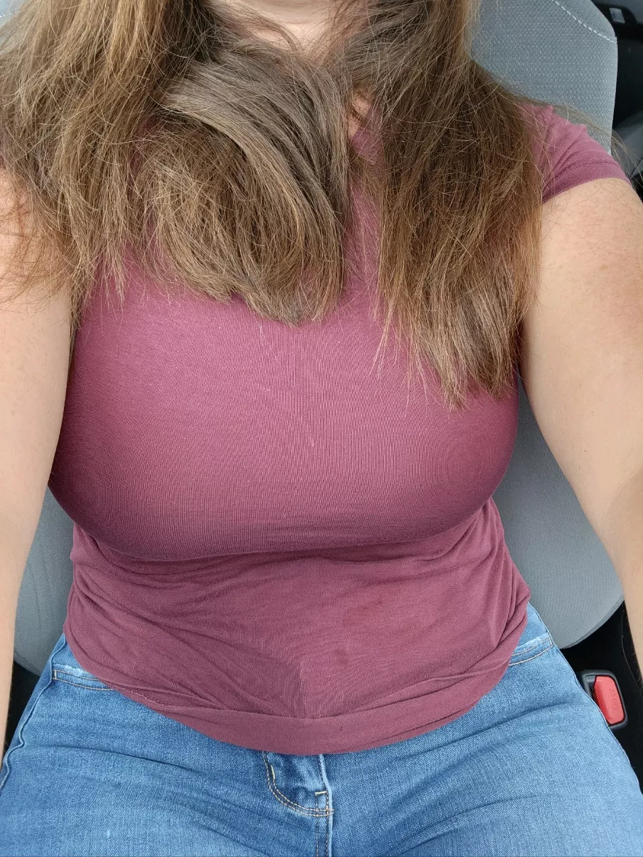 Finally worked up the courage to go braless! I wore and undershirt, but I'm getting there! ❤️