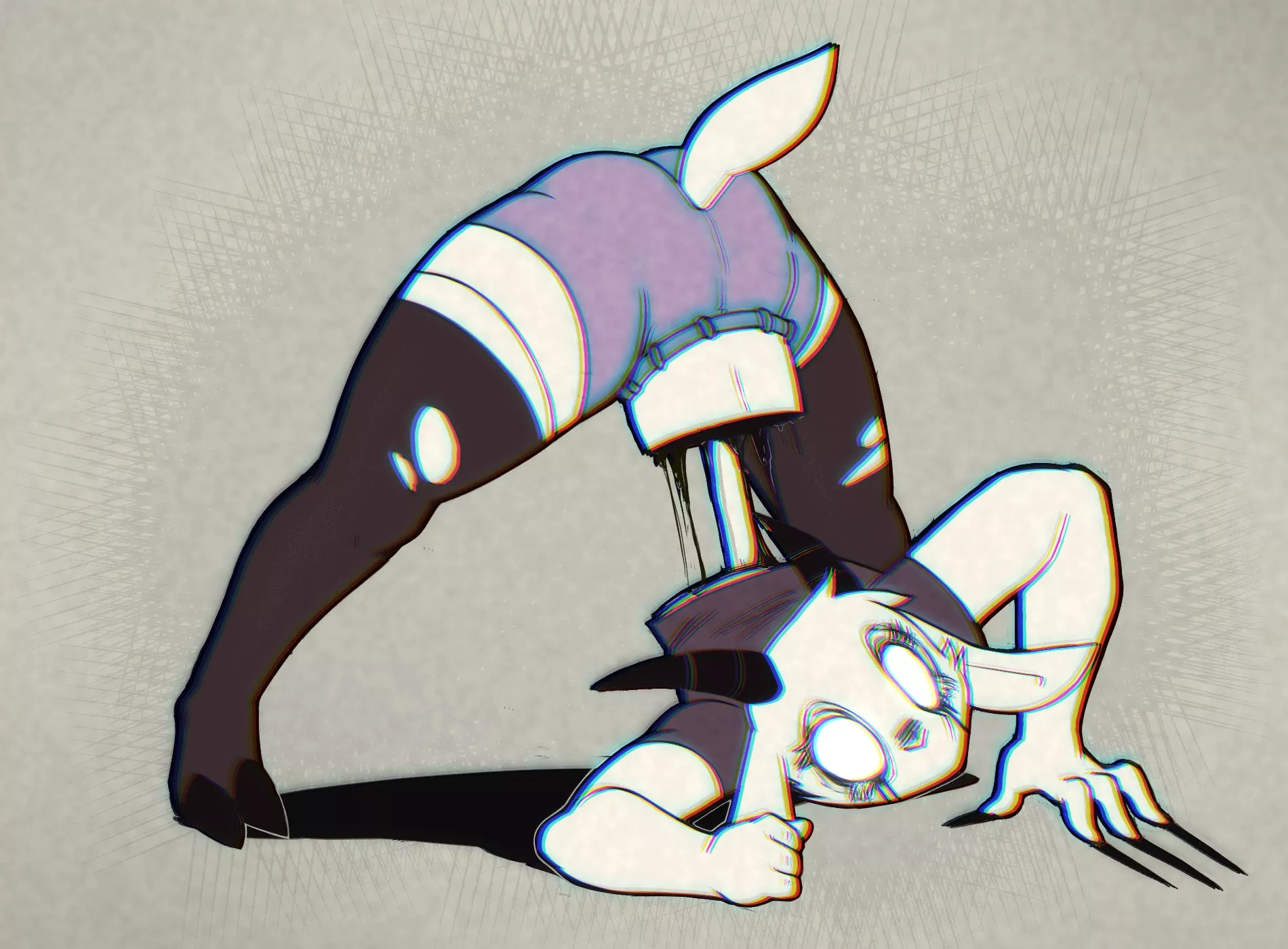 I found the artist. See this Ghost goat's attempt (@Psy-goat) (Twitter)