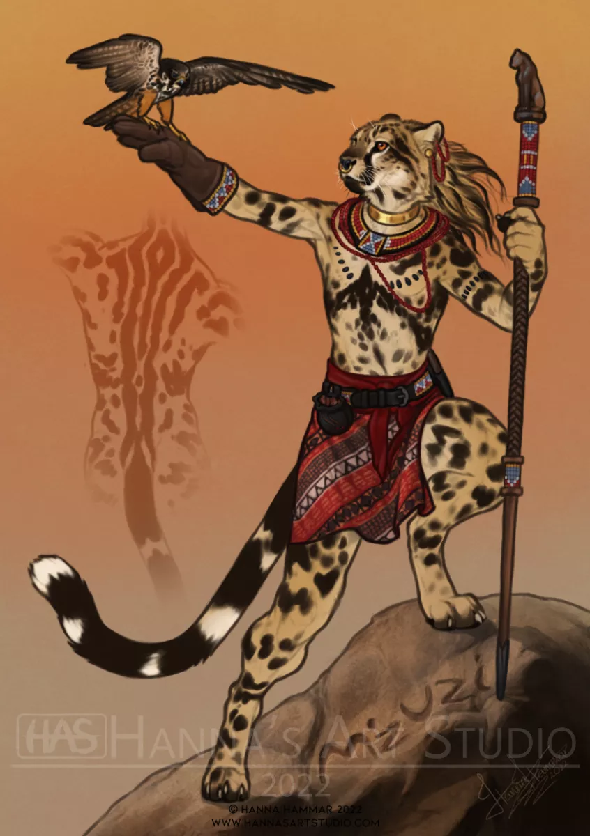 M'zuzi - New Character Design made by me, available on my FA