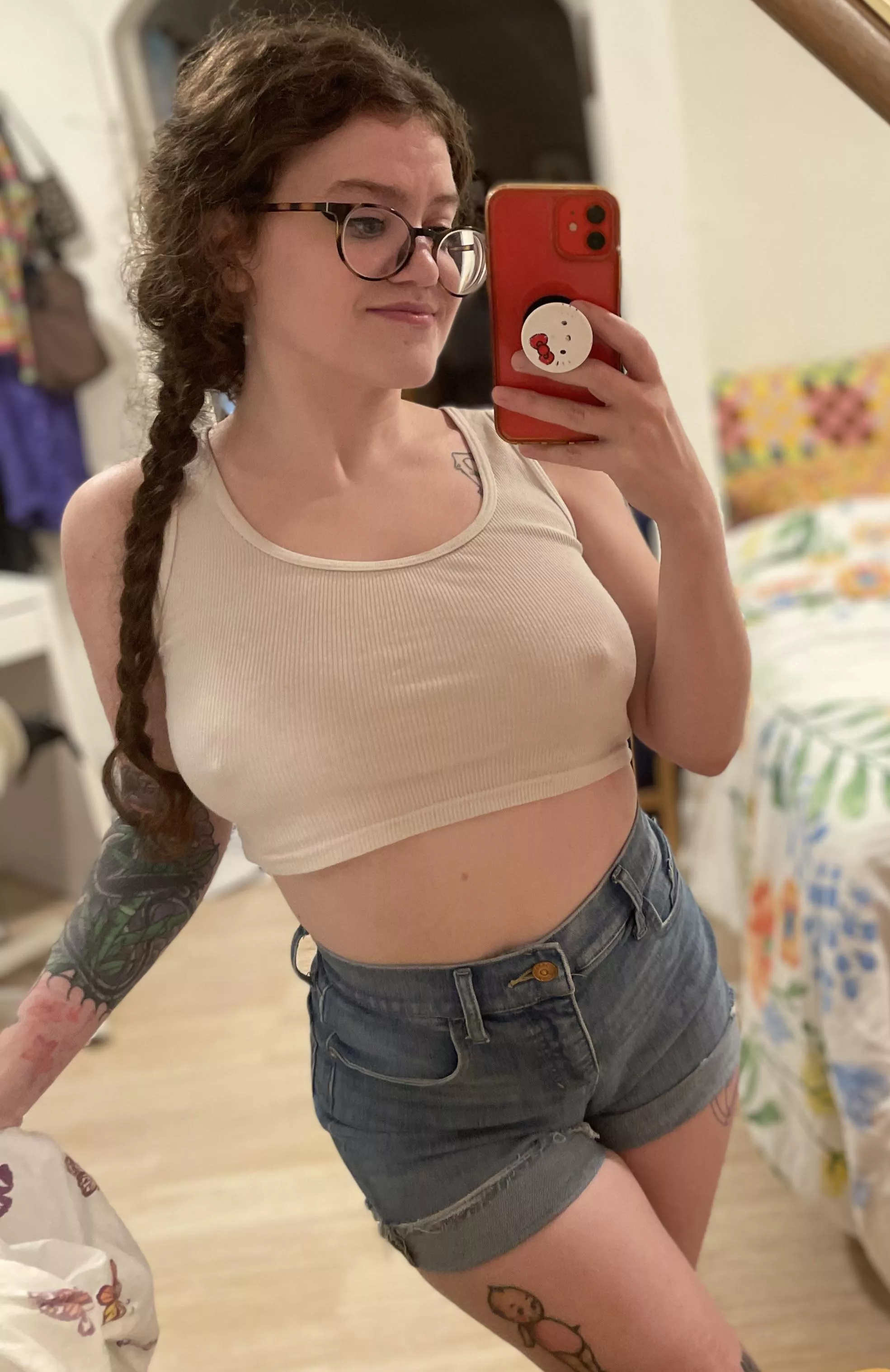 POV I ask you to reach something for me in the freezer isle