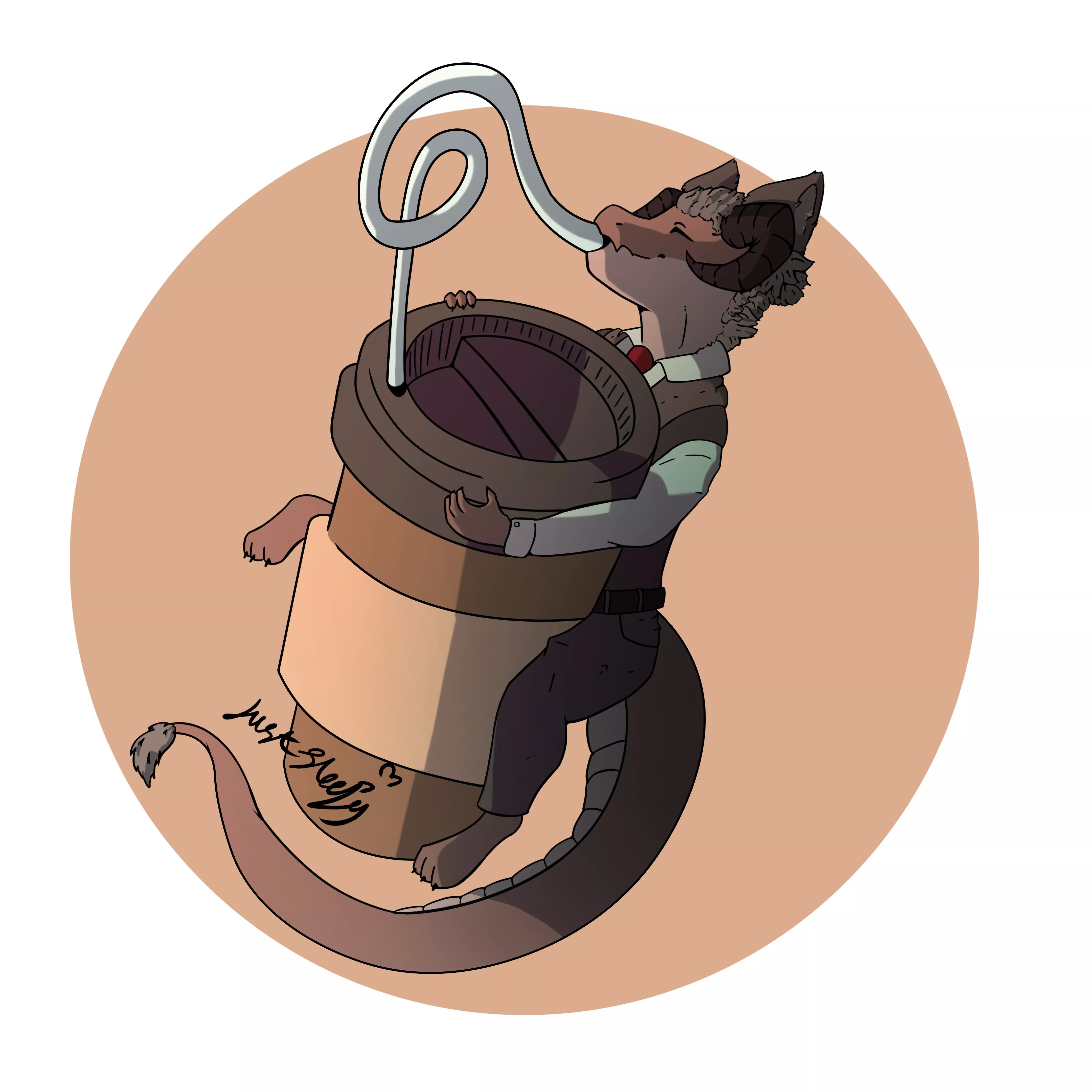 some art i made of my sona │ @justsleepyig on twitter │